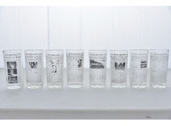 New York Times Drinking Glasses