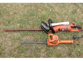 Two Black & Decker Hedge Trimmers (Tested & Working)