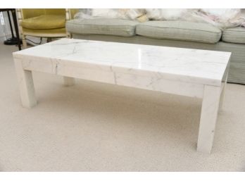 MCM Solid Marble Coffee Table 48 X 20 X 15 - VERY HEAVY