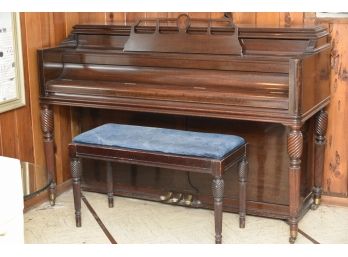 Mason And Hamlin Upright Piano With Original Bill Of Sale