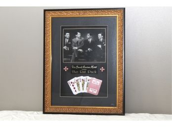 The Rat Pack Custom Framed Display From The Sands Casino 18 X 24
