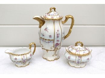 Limoges Tea Pot, Sugar And Creamer Set -47