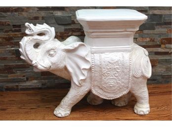 Ceramic Elephant Side Table/Plant Stand
