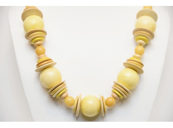 Disc And Bead Necklace - S116