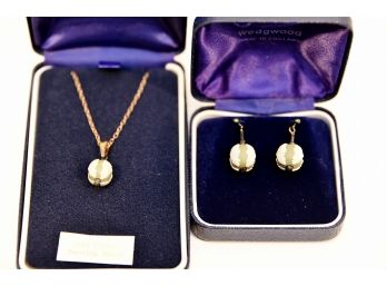 Wedgwood Earrings And Necklace - S103