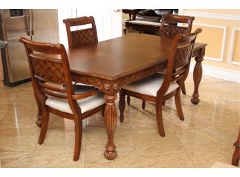 Dining Table With Four Chairs 54 X 42 X 30 (Extends To 72')