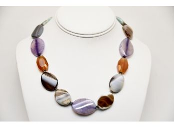 Colorful Glass Beaded Necklace - S125