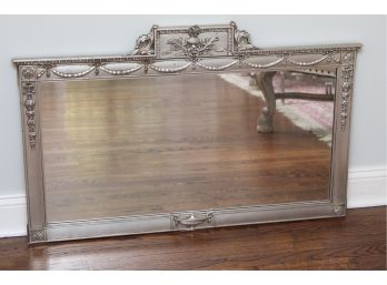 Ornate Silver Painted Wall Mirror   26 X 41