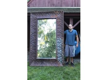 Gigantic Dark Rustic Outdoor Mirror 60 X 93 Inches
