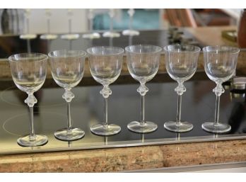 Lalique 'Roxanne' White Wine Glasses