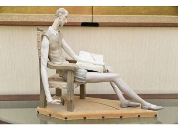 Lladro 'Don Quixote' Porcelain Figurine #1030 On Custom Nailhead Stand READ