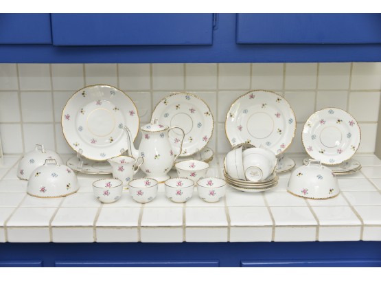 Royal Stafford Rose Pansy 'forget Me Not' Dish Set