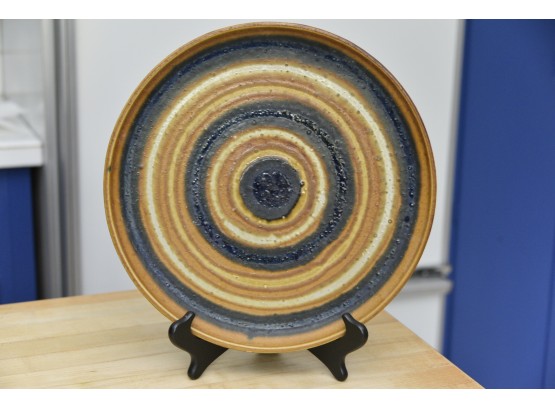 Bennington Potters VT Round Ceramic Serving Plate
