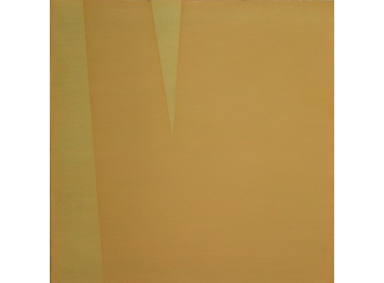 Orange Yellow Oil On Linen On Board Geometric Abstract Original B. Rosenzweig   Upstairs 24 X 24