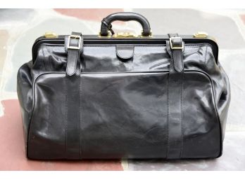 Bally Black Leather Weekender Bag
