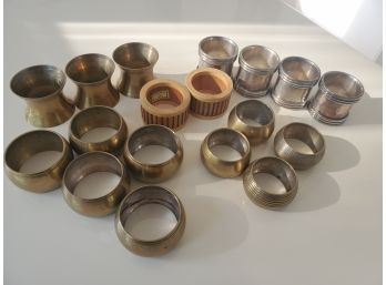 Eclectic Collection Of Napkin Ring Holders