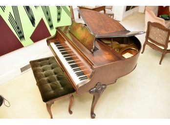 Wurlitzer Butterfly Baby Grand Piano With Bench- Excellent Condition- Retail $35,000