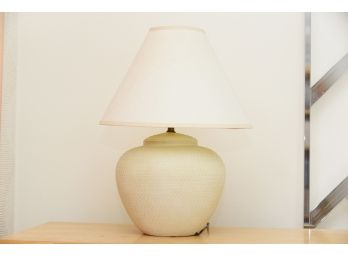 Ceramic Table Lamp With Linen Shade