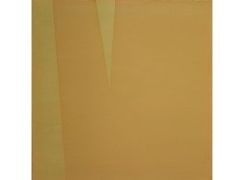 Orange Yellow Oil On Linen On Board Geometric Abstract Original B. Rosenzweig   Upstairs 24 X 24
