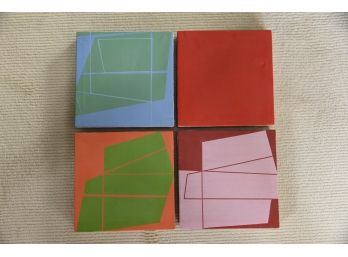 10 X 10 Set Of Four Abstract Paintins