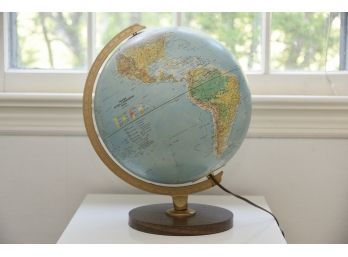 Vintage Light Up Globe Tested And Working