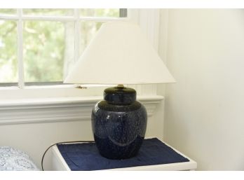 Blue Speckle Table Lamp