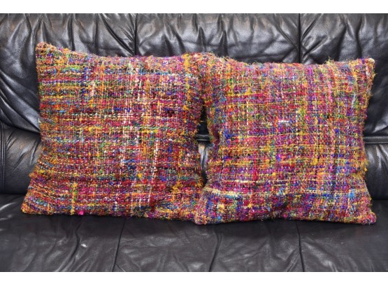 Pair Of Safavieh Multicolor Accent Pillows