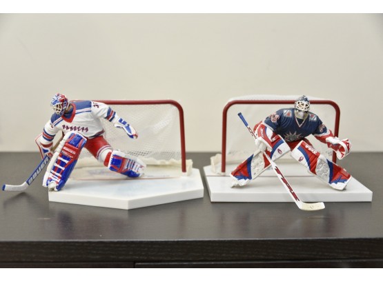 NY Ranger Goalie Figurines - Richter And Lundqvist