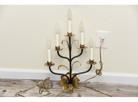 Candelabra Plug-in Wall Sconce