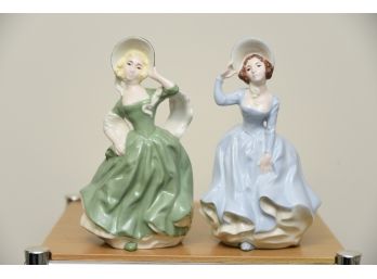 Pair Porcelain Ladies