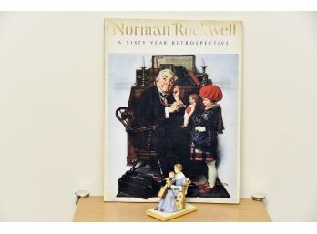 Norman Rockwell 'Bedtime' Figurine And Book