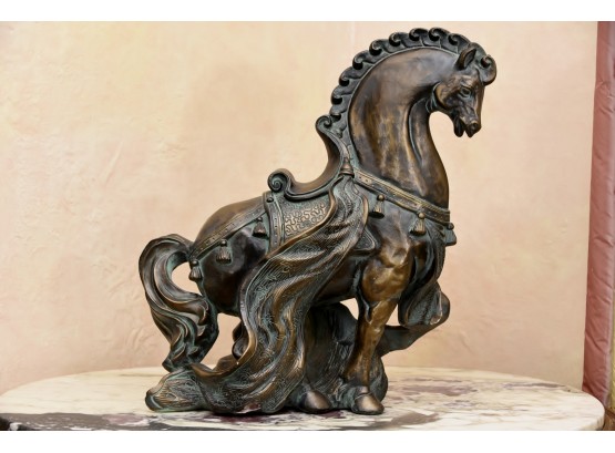Ceramic Horse Sculpture 22 X 22 READ