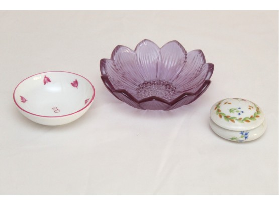 Lalique, Limoges And Lenox Trinket Box Collection