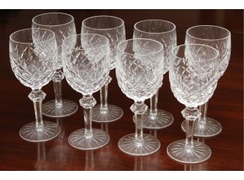 Eight Waterford Crystal 'Powerscourt' Red Wine Glasses Lot 2