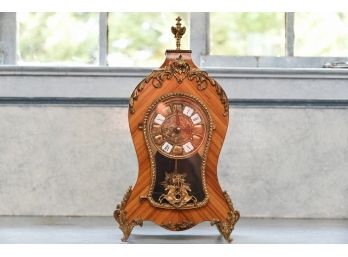Antique Mantle Clock With Porcelain Numbers