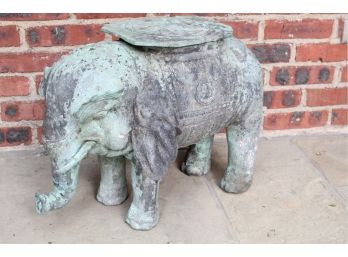 Vintage Cast Aluminum Elephant Pant Stand READ