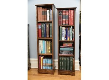 Pair Of Book Shelves Including Collection Of Law Books And More