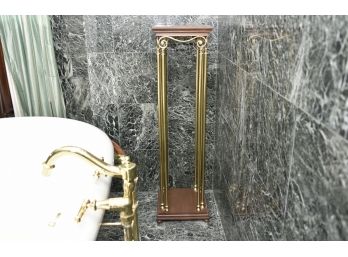Brass Plant Stand - Made In Italy - 11 X 11 X 42