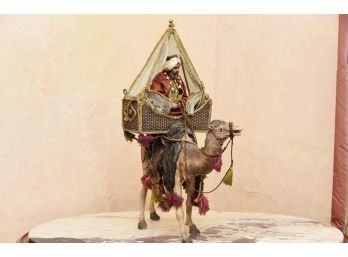 RARE Neapolitan Nativity By DEPARTMENT 56 Neiman Marcus Camel With Carriage