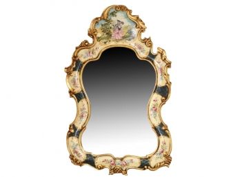 Victorian Painted Wall Mirror - 21 X 33
