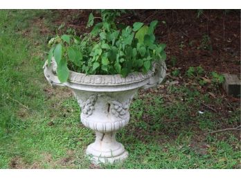 Large Stone Dual Handle Footed Planter 24 X 20