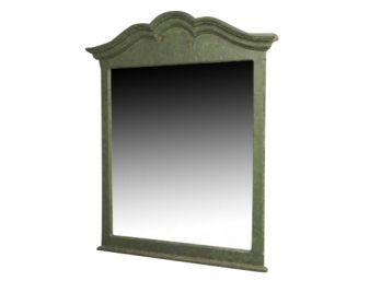 Large Green Painted Wall Mirror 40 X 49