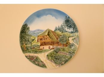 Large Wall Plate Made In Western Germany 16.5' Wide