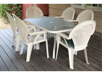 Outdoor Patio Table And Chairs 61 X 36 X 26