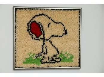 Snoopy Rug Art 16 X 17