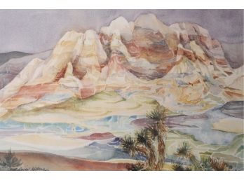 Carol Davis Kolberg Lithograph 'Mount Wilson' 30 X 23