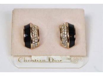 Christian Dior 14K Gold Post Earrings (#5)