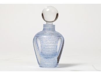 Vintage Blue Glass Perfume Bottle