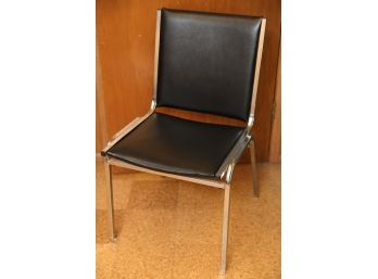 Leather & Chrome Office Chair 18 X 19 X 33