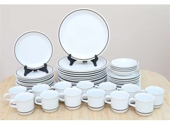 Town & Country Collection Stoneware Dish Set (53 Pieces Total, Read Description)
